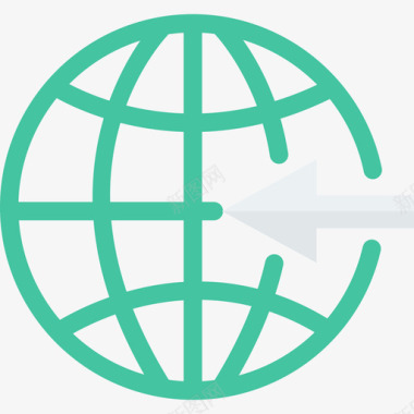 全球网络和通信扁平图标图标
