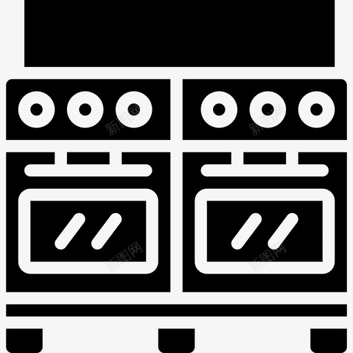烤箱家用电器2填充图标svg_新图网 https://ixintu.com 填充 家用电器2 烤箱
