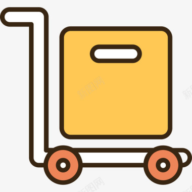 交货装运和交货20线性颜色图标图标
