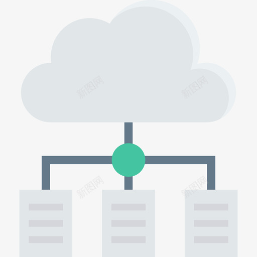网络文件夹13扁平图标svg_新图网 https://ixintu.com 扁平 文件夹13 网络
