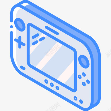 游戏机techiso蓝色图标图标
