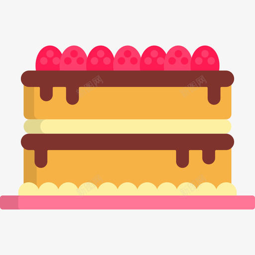 蛋糕蛋糕店17扁平图标svg_新图网 https://ixintu.com 扁平 蛋糕 蛋糕店17