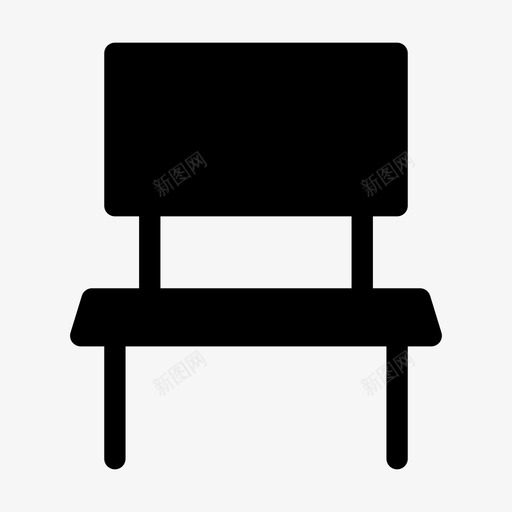 椅子长凳座位图标svg_新图网 https://ixintu.com 座位 木制 椅子 用户界面 网页设计图标字形 长凳