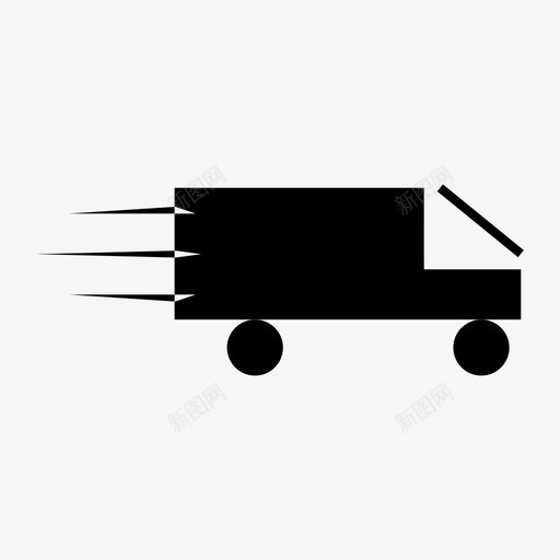 货车交付货物快速图标svg_新图网 https://ixintu.com 传输 快速 用户界面 网页设计图标字形 装运 货物 货车交付