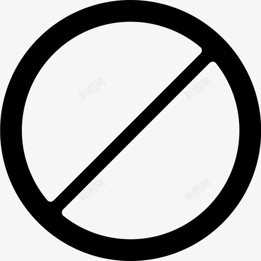 禁止标志应用程序基本要求图标svg_新图网 https://ixintu.com Pretyconsessentialsvol2solid 交互 基本要求 应用程序 文件 禁止标志