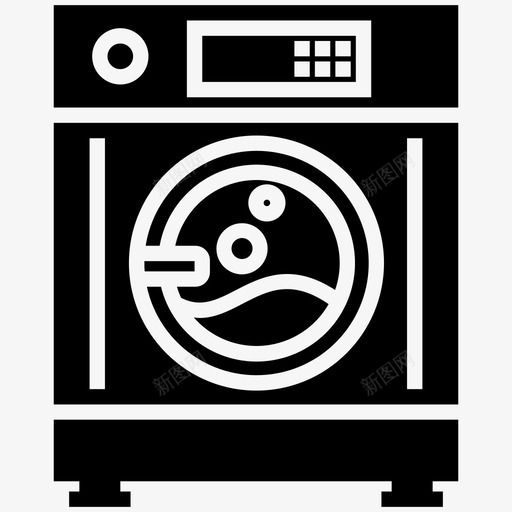 洗衣机洗衣房填充图标svg_新图网 https://ixintu.com 填充图标 洗衣房 洗衣机