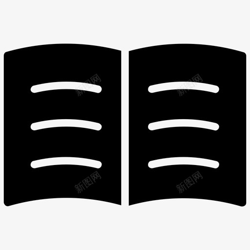 开本教育文学图标svg_新图网 https://ixintu.com 学习 开本 教育 文学 百万富翁习惯字形图标 笔记本