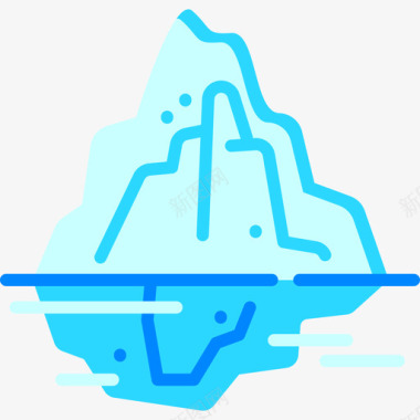 冰山自然29平坦图标图标