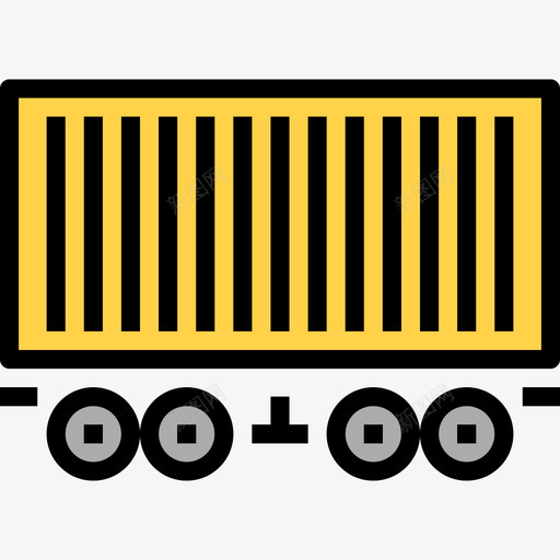 货车物流9线性颜色图标svg_新图网 https://ixintu.com 物流9 线性颜色 货车