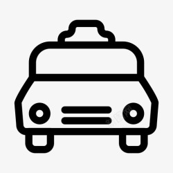 途步旅行出租车城市旅行图标高清图片