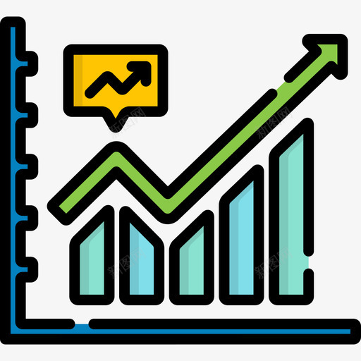 条形图业务137线颜色图标svg_新图网 https://ixintu.com 业务137 条形图 线颜色