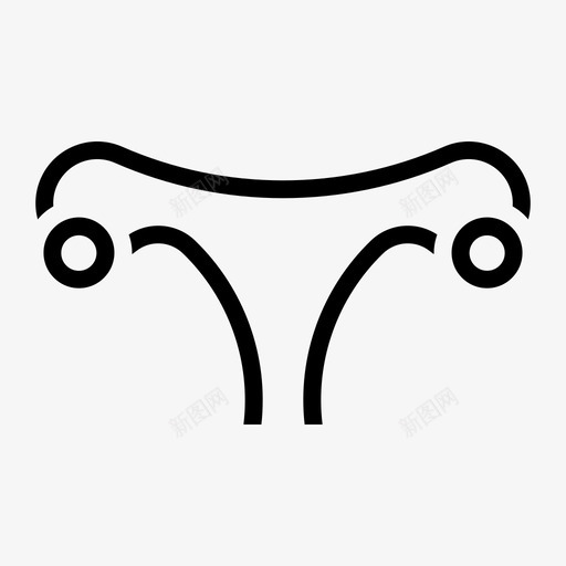 子宫女性生殖器官图标svg_新图网 https://ixintu.com 人体器官 女性 妇女 子宫 生殖器官