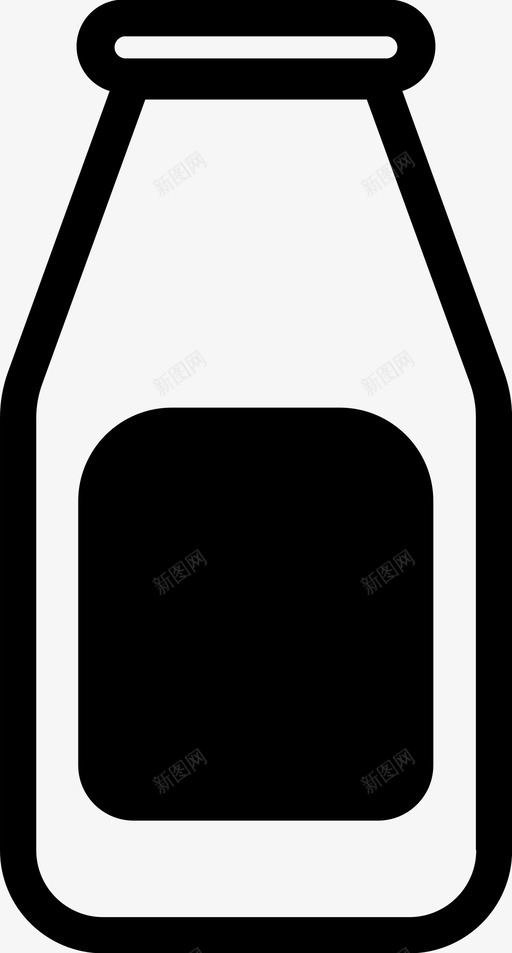 奶瓶奶油罐子图标svg_新图网 https://ixintu.com 奶油 奶瓶 罐子