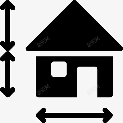 施工图箭头尺寸图标svg_新图网 https://ixintu.com 参考 尺寸 建筑实体图标 施工图 箭头