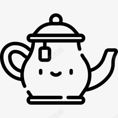 茶壶川维饮料直饮图标图标