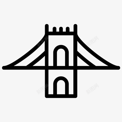 乔治华盛顿桥梁建筑桥梁基础图标svg_新图网 https://ixintu.com 世界著名的桥梁线图标 乔治华盛顿 华盛顿天桥 吊桥 桥梁基础 桥梁建筑