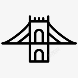 乔治华盛顿乔治华盛顿桥梁建筑桥梁基础图标高清图片