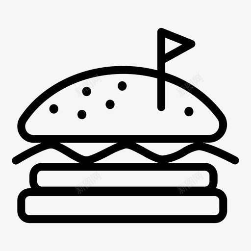 汉堡巨无霸汉堡汉堡包图标svg_新图网 https://ixintu.com 巨无霸汉堡 汉堡 汉堡包 肉类 餐饮