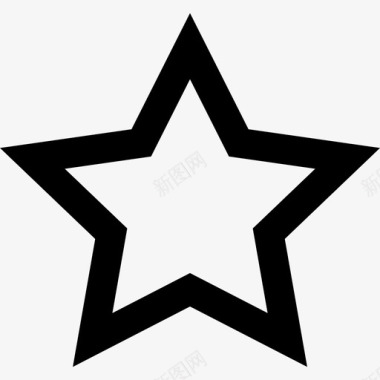 星型ui界面22轮廓图标图标