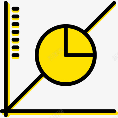 线形图营销11黄色图标图标