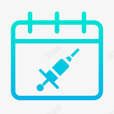 疫苗接种婴儿56梯度图标图标