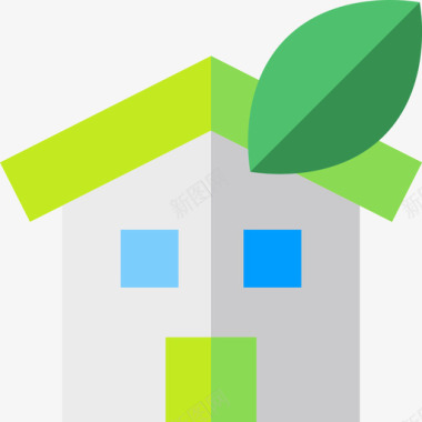 生态屋可再生能源12公寓图标图标