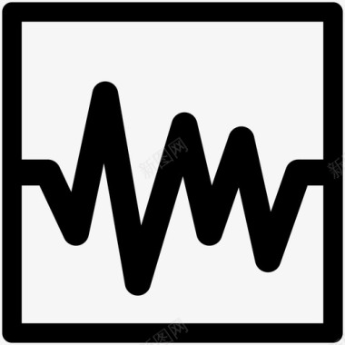 音频信号电子音乐声音图标图标