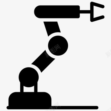 工业机器人工业手臂生产机器人图标图标
