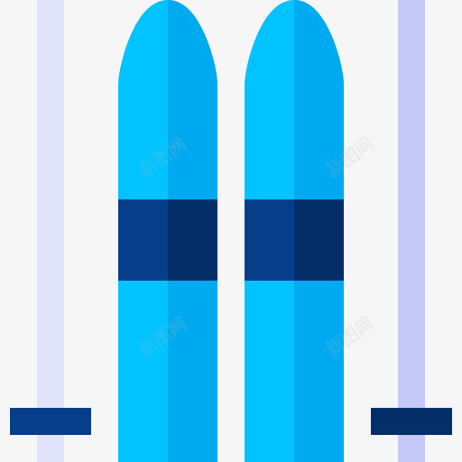 滑雪冬季14平坦图标svg_新图网 https://ixintu.com 冬季14 平坦 滑雪