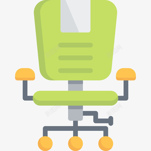 办公桌椅30办公室平的图标svg_新图网 https://ixintu.com 30办公室 办公桌椅 平的