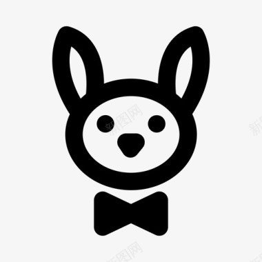 兔子动物康涅霍图标图标