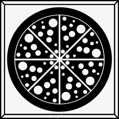 披萨盒食物聚会图标图标