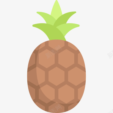 菠萝夏季9平淡图标图标