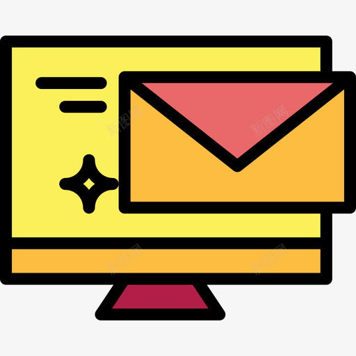 电子邮件物流配送9线性颜色图标svg_新图网 https://ixintu.com 物流配送9 电子邮件 线性颜色