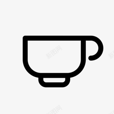 杯子咖啡商店图标图标