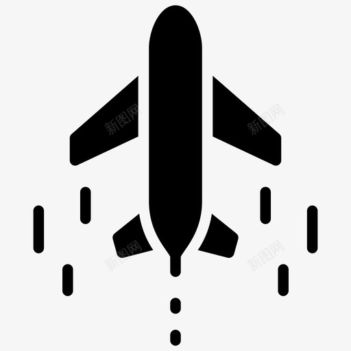 飞机航空旅行假期字形图标svg_新图网 https://ixintu.com 假期字形图标 航空旅行 飞机