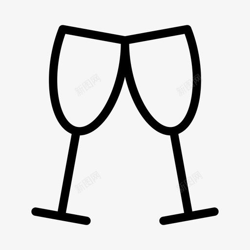 玻璃庆祝圣诞节图标svg_新图网 https://ixintu.com 圣诞节 庆祝 玻璃 葡萄酒 饮料