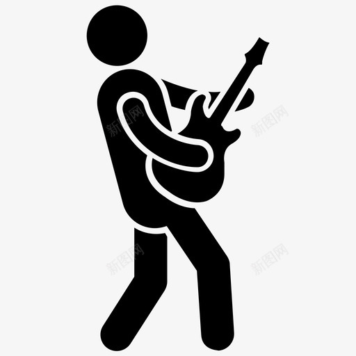 音乐会吉他手吉他手音乐艺术家图标svg_新图网 https://ixintu.com 吉他手 音乐会吉他手 音乐家 音乐家人类字形图标 音乐艺术家