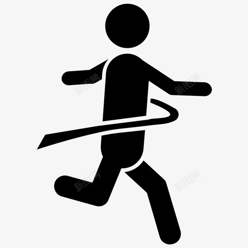 跑步奥林匹克运动会赛跑图标svg_新图网 https://ixintu.com 奥林匹克运动会 奥运会字形图标 短跑 赛跑 跑步 跑步身材