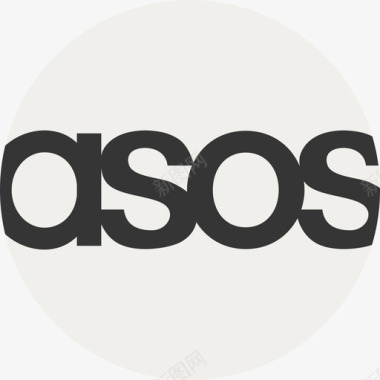 Asos电子商务和支付方式徽标扁平图标图标