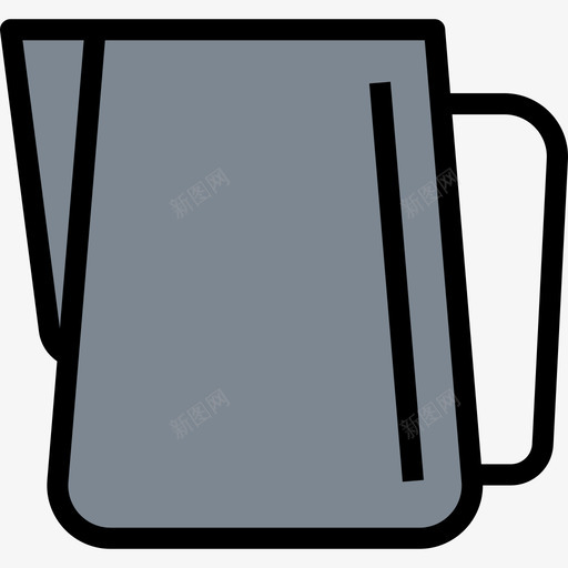 水罐咖啡13线性颜色图标svg_新图网 https://ixintu.com 咖啡13 水罐 线性颜色