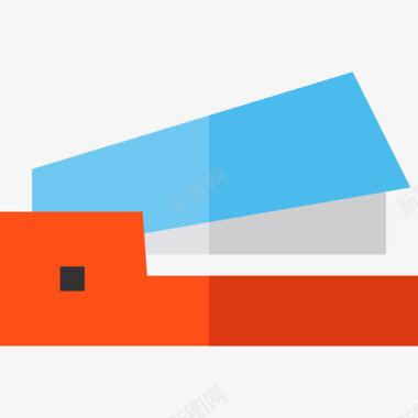 订书机手工制作12平面图标图标