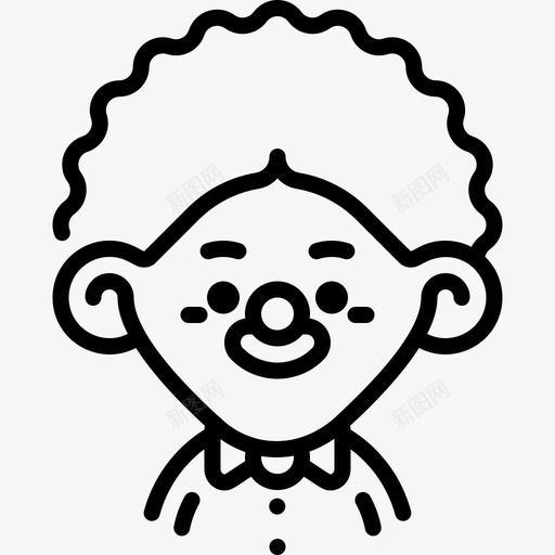 小丑53岁生日直系图标svg_新图网 https://ixintu.com 53岁生日 小丑 直系