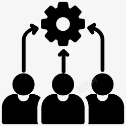 项目管理培训团队管理业务管理员工培训图标高清图片