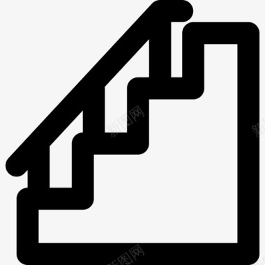 楼梯住户9轮廓图标图标