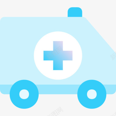 救护车26号医院蓝色图标图标
