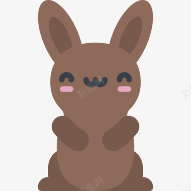 巧克力兔卡瓦伊糖果3平的图标图标