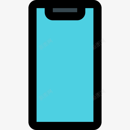 Iphone线性颜色图标svg_新图网 https://ixintu.com Iphone 线性颜色