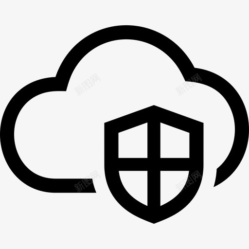 云安全受保护屏蔽图标svg_新图网 https://ixintu.com 云安全 受保护 屏蔽 网络安全概述