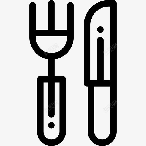 餐具烧烤派对5直系图标svg_新图网 https://ixintu.com 烧烤派对5 直系 餐具
